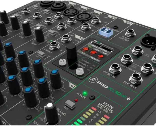 Alt view image 6 of 11 - Mackie ProFX10v3+ 10-Channel Analog Mixer with Built-In FX, USB Recording, and Bluetooth