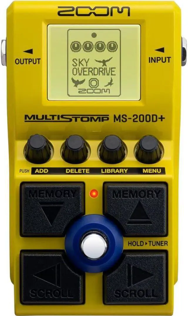 Main image of Zoom MS-200D+ MultiStomp Guitar Effects Pedal with 200 Drives & Distortions, Effect Chaining, Single Stompbox, Tuner, Battery Powered, Featuring Overdrives, Boosts, Fuzz, and More