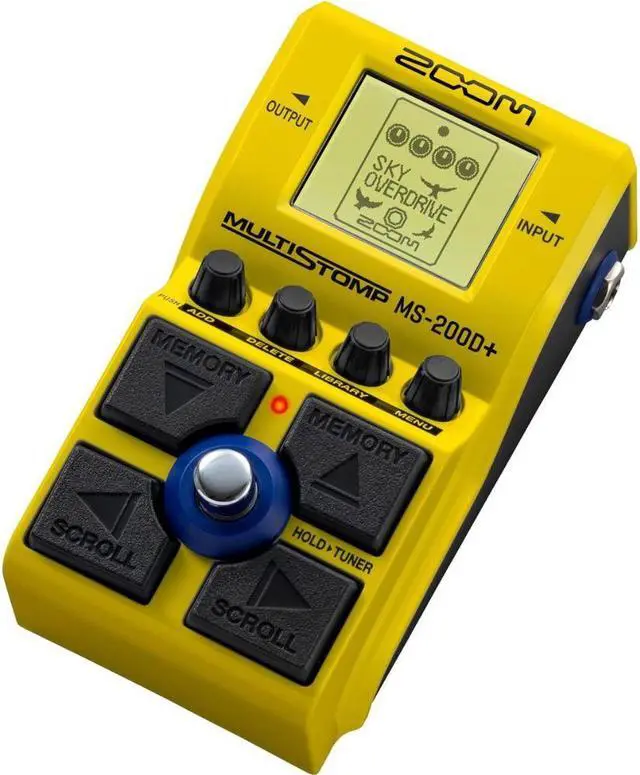 Alt view image 5 of 6 - Zoom MS-200D+ MultiStomp Guitar Effects Pedal with 200 Drives & Distortions, Effect Chaining, Single Stompbox, Tuner, Battery Powered, Featuring Overdrives, Boosts, Fuzz, and More
