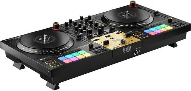 Alt view image 3 of 7 - Hercules DJControl Inpulse T7 Premium 2-Deck Motorized DJ Controller Bundle with Hercules HDP DJ45 Closed-Back, Over-Ear DJ Headphones