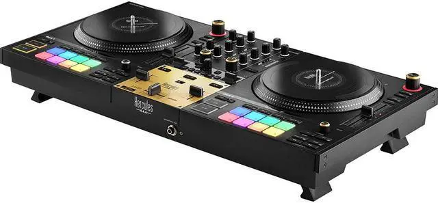 Alt view image 4 of 7 - Hercules DJControl Inpulse T7 Premium 2-Deck Motorized DJ Controller Bundle with Hercules HDP DJ45 Closed-Back, Over-Ear DJ Headphones