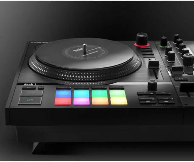 Alt view image 6 of 7 - Hercules DJControl Inpulse T7, 2 Deck Motorized DJ Controller with built in STEMS Control, Serato DJ and DJUCED included Bundle with Hercules HDP DJ45 Closed-Back, Over-Ear DJ Headphones