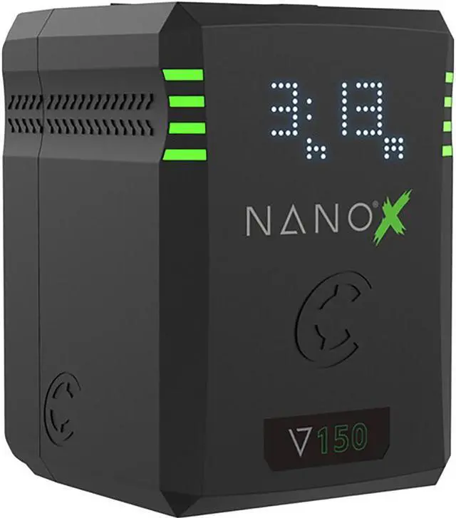 Alt view image 2 of 7 - Core NANOV150X, 150wh Micro Sized V-Mount Smart Battery Pack (Pair) Bundle with Core SWX GPM-X2S Mini Dual Travel Battery Charger