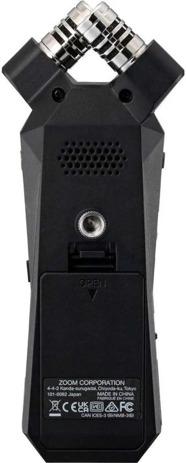 Alt view image 3 of 7 - Zoom H1essential 2-Track 32-Bit Float Portable Audio Recorder Bundle with SanDisk 32GB Memory Card with SD Adapter, Varta High Energy AAA 4 Pack and Magnus SnapPod Compact Tabletop Tripod