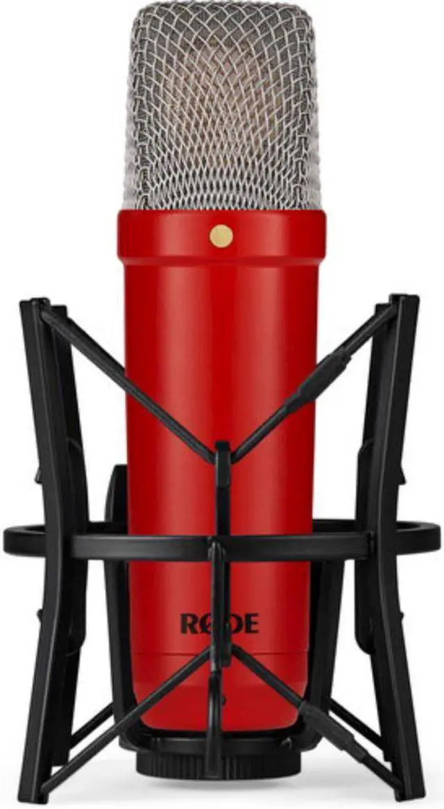 Alt view image 4 of 7 - RODE NT1 Signature Series Large-Diaphragm Condenser Microphone (Red)