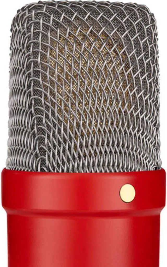 Alt view image 7 of 7 - RODE NT1 Signature Series Large-Diaphragm Condenser Microphone (Red)