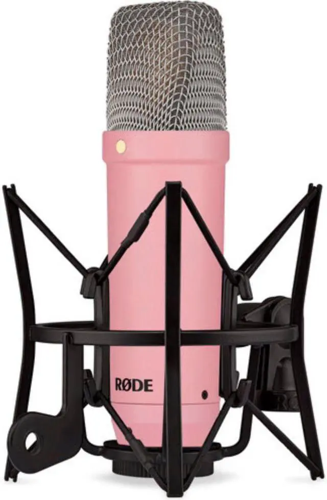 Alt view image 3 of 7 - RODE NT1 Signature Series Large-Diaphragm Condenser Microphone (Pink)