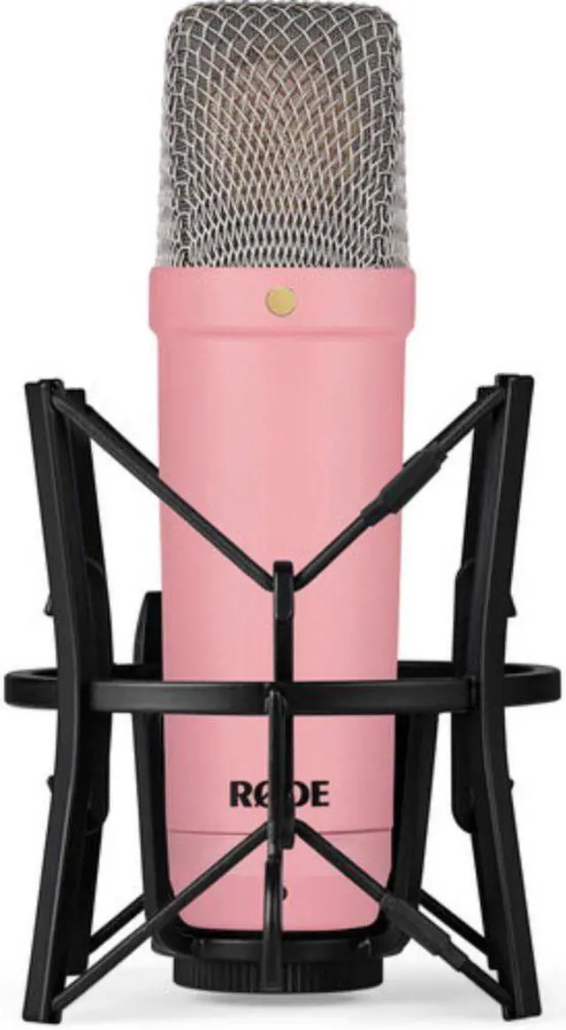 Alt view image 4 of 7 - RODE NT1 Signature Series Large-Diaphragm Condenser Microphone (Pink)