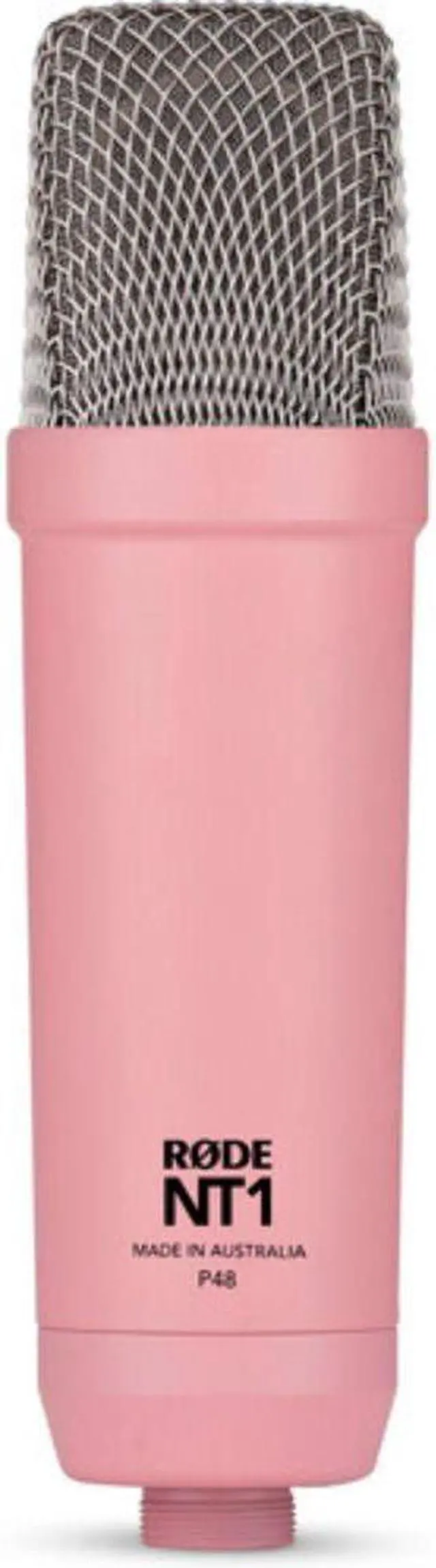 Alt view image 6 of 7 - RODE NT1 Signature Series Large-Diaphragm Condenser Microphone (Pink)