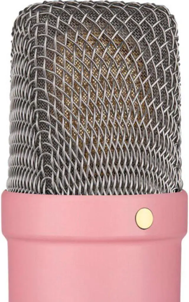 Alt view image 7 of 7 - RODE NT1 Signature Series Large-Diaphragm Condenser Microphone (Pink)