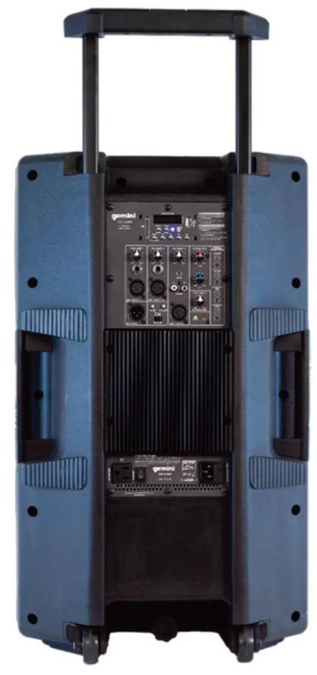Alt view image 2 of 7 - Gemini Sound GSP-2200: Elite 2200W 15" Active DJ PA Speaker with Bluetooth Stereo, Integrated 3-Channel Mixer, and Durable Design  Ideal for Music Hobbyists and Part-Time DJs
