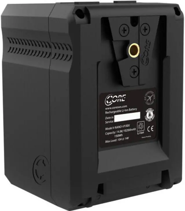 Alt view image 3 of 12 - Core SWX NANOX V150 Micro 150Wh Li-Ion Battery (V-Mount)