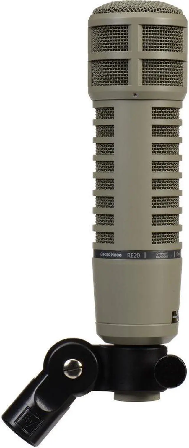 Alt view image 2 of 7 - Electro-Voice RE20 Broadcast Announcer Microphone with Variable-D Bundle with Microphone Preamp/Channel Strip and XLR- XLR Cable