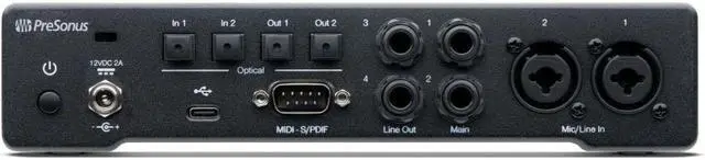 Alt view image 4 of 7 - PreSonus Quantum HD 2 USB-C Audio Interface Bundle with 1/4" Male Phone to 1/4" Male Phone TRS Cable -5 (Pair) and XLR- XLR Cable (Pair)