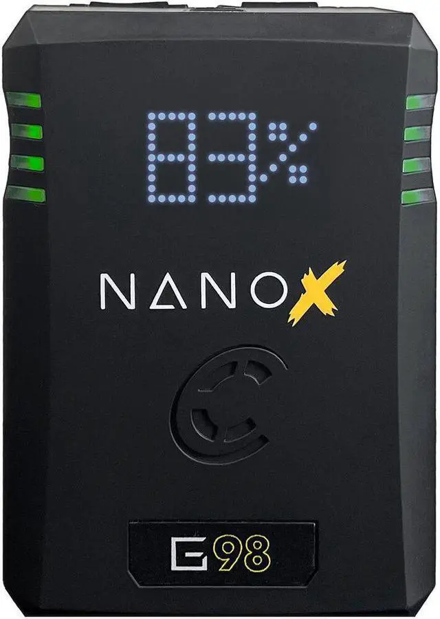 Alt view image 4 of 7 - Core SWX NANOX G98 Micro 98Wh Li-Ion Battery (Gold Mount) Bundle with Core SWX GPM-X2A Mini Dual Travel Battery Charger