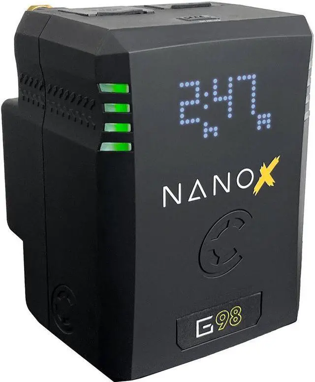Alt view image 2 of 7 - Core SWX NANOX G98 Micro 98Wh Li-Ion Battery (Gold Mount) Bundle with Core SWX GPM-X2A Mini Dual Travel Battery Charger