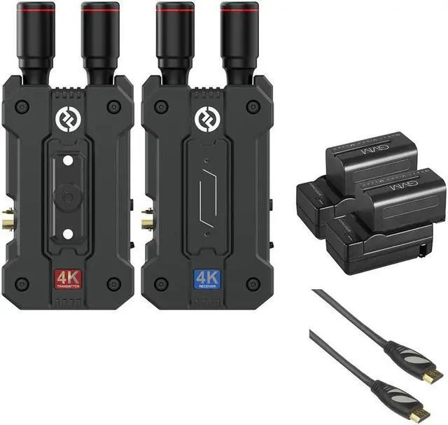 Main image of Hollyland Mars 4K Wireless Video Transmission System Bundle with GVM NP-F750 4400mAh Batteries Plus Chargers and HDMI Cable 6'