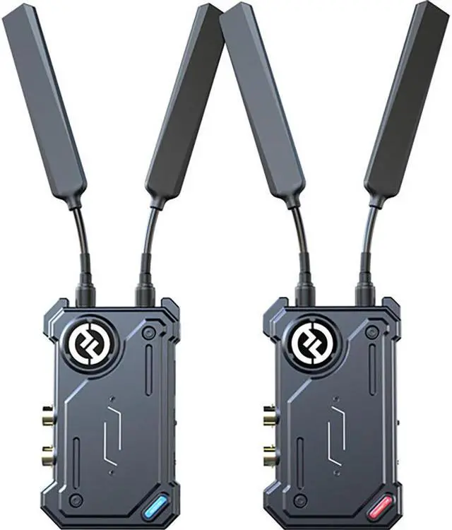 Alt view image 2 of 7 - Hollyland Cosmo C1 SDI/HDMI Wireless Video Transmission System Bundle with GVM NP-F750 4400mAh Batteries Plus Chargers and HDMI Cable 6'