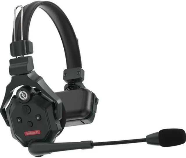 Alt view image 2 of 7 - Hollyland Solidcom C1-2S Full-Duplex Wireless DECT Intercom System with 2 Headsets (1.9 GHz)