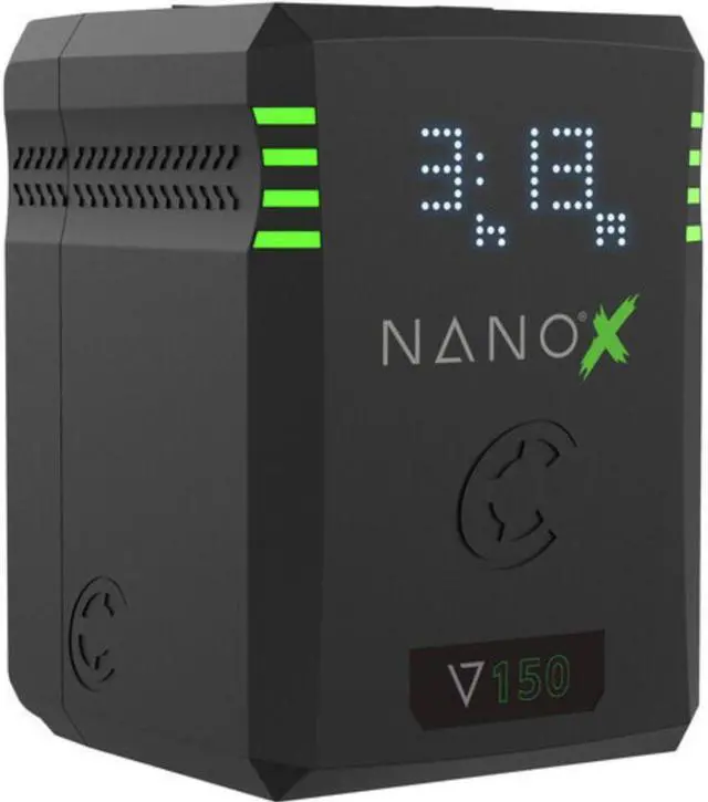 Alt view image 2 of 7 - Core SWX NANOX V150 Micro 150Wh Li-Ion Battery (V-Mount) Bundle with Core SWX Compact Quad Micro Battery Fast Charger (V-Mount)