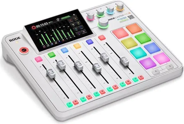 Main image of RODE Microphone RØDECaster Pro II All-in-One Production Solution for Podcasting, Streaming, Music Production and Content Creation (White)