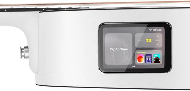 Alt view image 3 of 7 - LAVA ME PLAY 36" with Lite Bag Frost White Bundle with Gator Rok-It Tripod Guitar Stand, Kopul Premium Performance Series Right Angle Cable and Fender Celluloid Guitar Picks Shape Medium 12-Pack