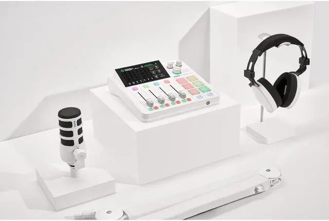 Alt view image 6 of 13 - RODE Microphone RODE  PodMic Dynamic Podcasting Microphone (White)