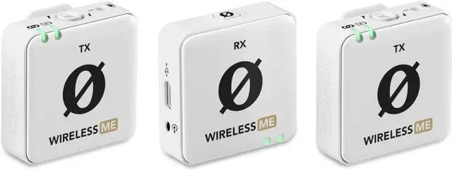 Main image of RODE Microphone Wireless ME Dual Compact Digital Wireless Microphone System (2.4 GHz, White)