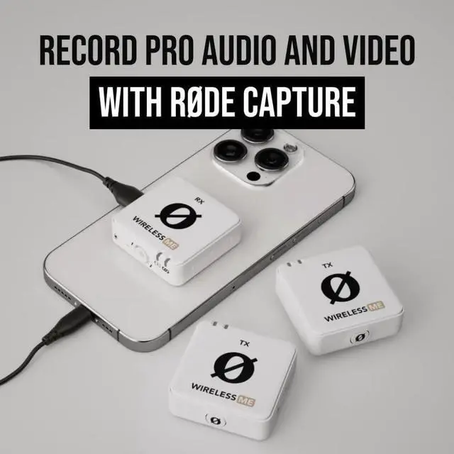 Alt view image 5 of 7 - RODE Microphone Wireless ME Dual Compact Digital Wireless Microphone System (2.4 GHz, White)