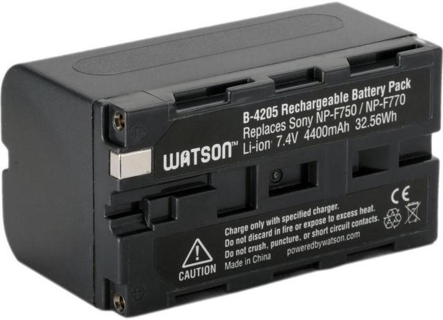 Alt view image 7 of 7 - Atomos Shinobi II Bundle with Watson NP-F770 Lithium-Ion Battery Pack (7.4V, 4400mAh), Watson Compact AC/DC Charger for L & M Series Batteries and Anti-Static Screen Cleaning Wipes (5-Pack)