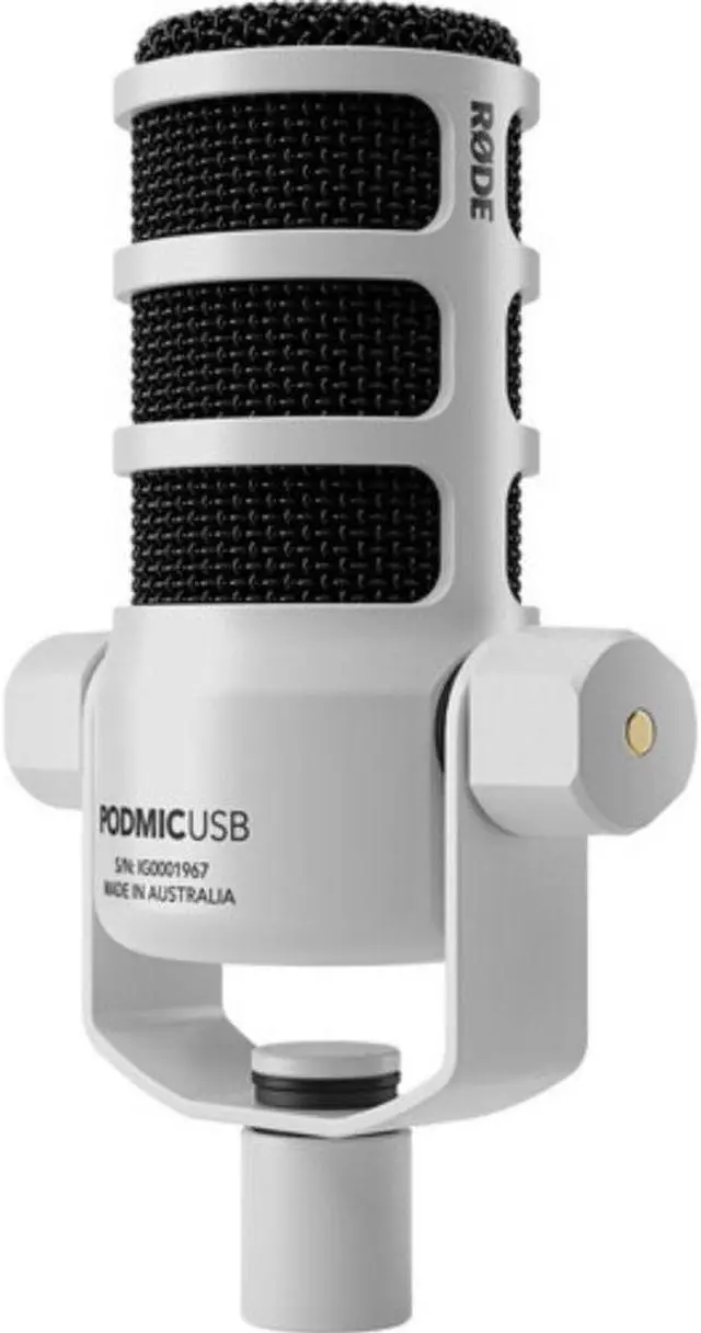 Alt view image 2 of 7 - RODE PodMic USB and XLR Dynamic Broadcast Microphone (White)