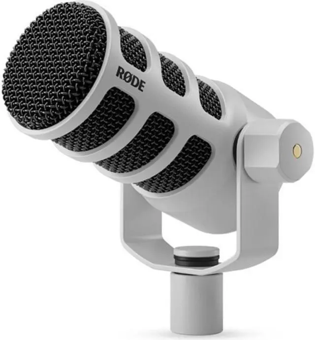 Alt view image 3 of 7 - RODE PodMic USB and XLR Dynamic Broadcast Microphone (White)