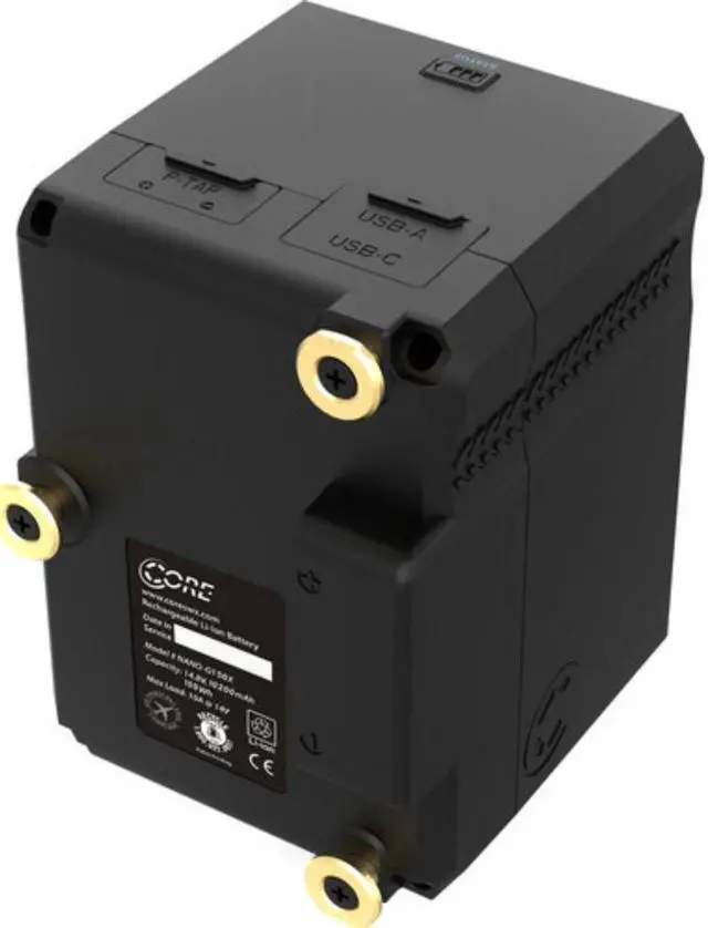 Alt view image 6 of 11 - Core SWX NANOX G150 Micro 150Wh Li-Ion Battery (Gold Mount)