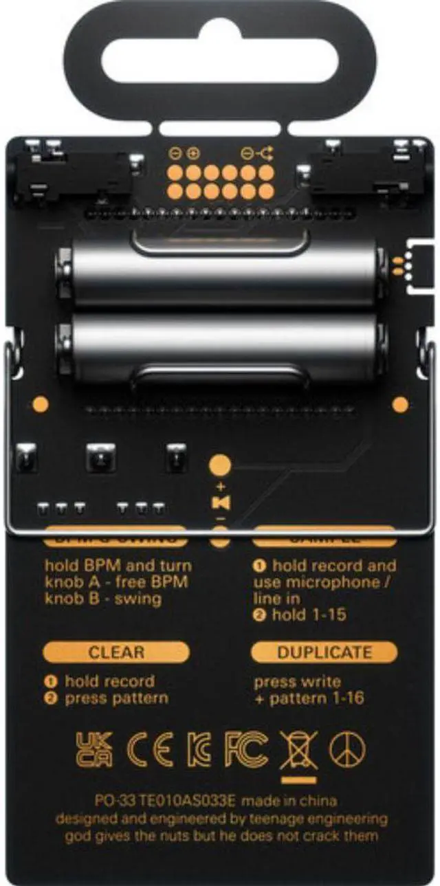 Alt view image 2 of 6 - teenage engineering PO-33 KO Pocket Operator Micro Sampler