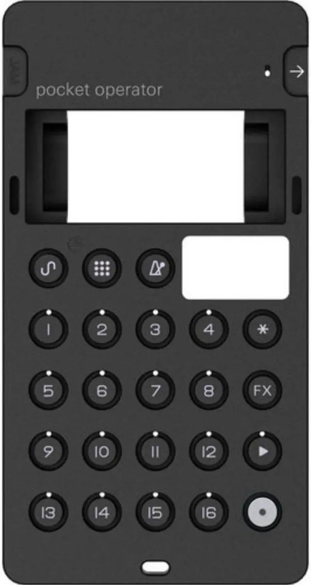 Main image of teenage engineering CA-X Silicone Pro Case for Pocket Operator PO-32 (Black)