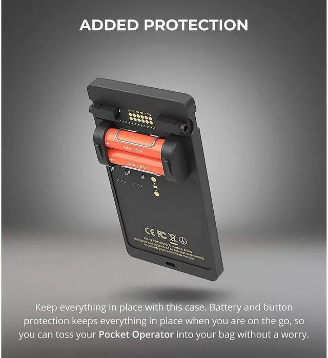 Alt view image 4 of 5 - teenage engineering CA-X Silicone Pro Case for Pocket Operator PO-32 (Black)