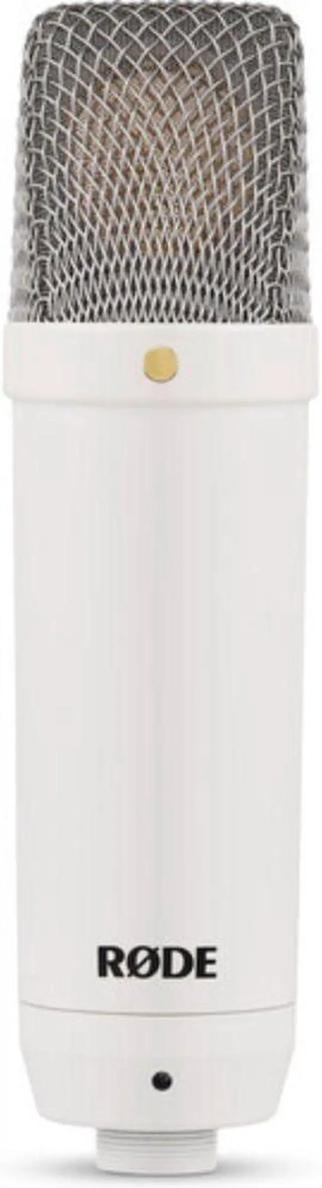 Alt view image 4 of 7 - RODE NT1 Signature Series Large-Diaphragm Condenser Microphone (White) Bundle with Mic Stand with Fixed Boom