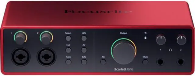 Alt view image 2 of 7 - Focusrite Scarlett 16i16 USB-C Audio/MIDI Interface (4th Generation)