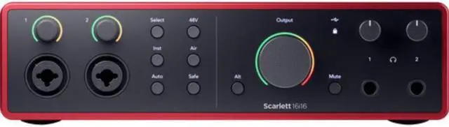 Alt view image 4 of 7 - Focusrite Scarlett 16i16 USB-C Audio/MIDI Interface (4th Generation)