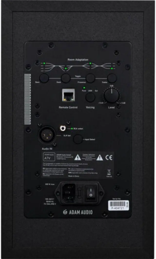 Alt view image 3 of 4 - Adam Audio A7V 130W 7" Active 2-Way Nearfield Studio Monitor (Single, Black)