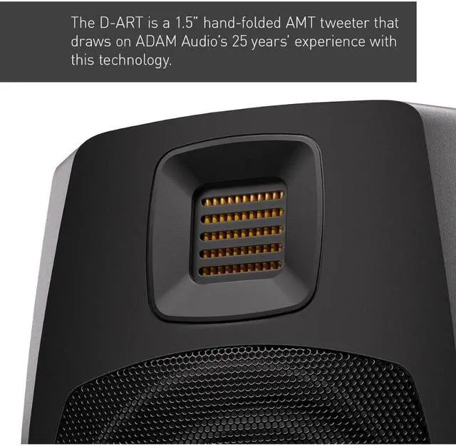 Alt view image 6 of 7 - Adam Audio D3V(Black) Active Desktop Monitoring System