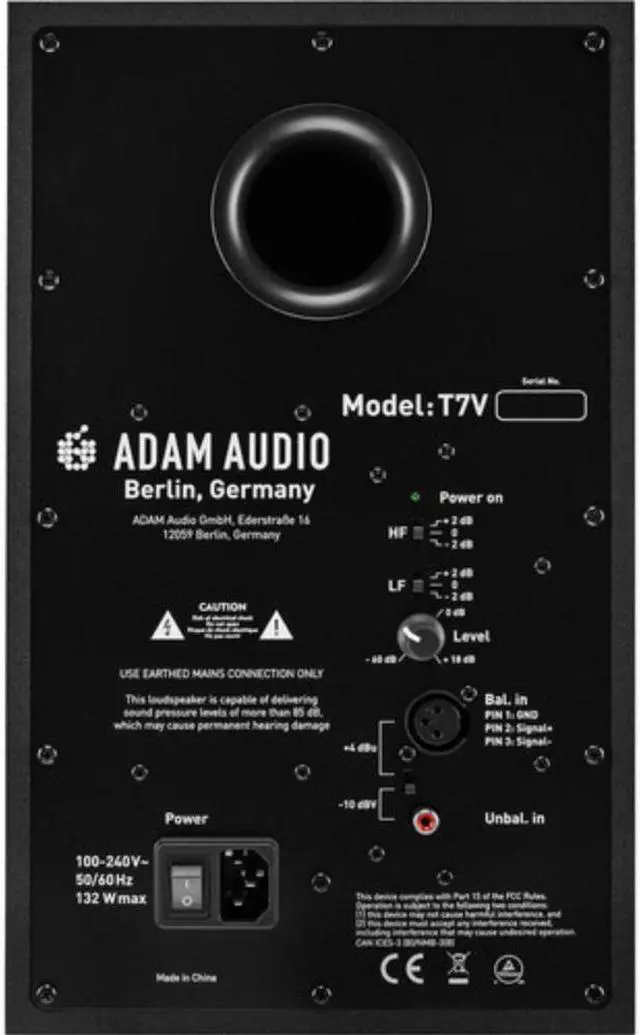 Alt view image 4 of 4 - Adam Professional Audio T7V T-Series Active Nearfield Monitor (Single)