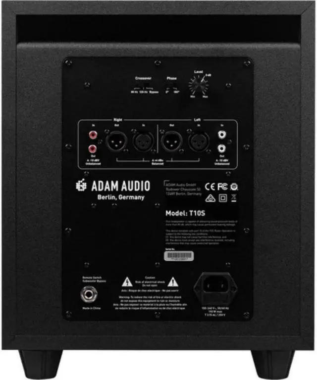 Alt view image 4 of 4 - Adam Audio T10S - 130W 10" Active Subwoofer