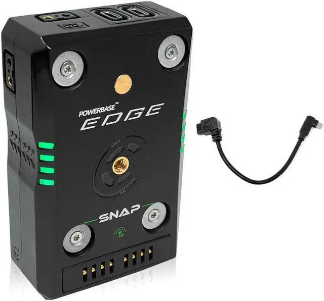 Alt view image 6 of 7 - Core SWX Powerbase EDGE SNAP Battery Kit with Quick Release Plate & USB-C PD Cable (49Wh) Bundle with Core SWX PD Pro to Right-Angle USB-C PD Cable (8")