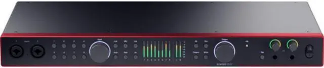 Alt view image 3 of 7 - Focusrite Scarlett 18i20 USB-C Audio/MIDI Interface (4th Generation) Bundle with XLR- XLR Cable (4 Pack), Hosa Mid-310 Black 10 ft. Midi cable (2 Pack)