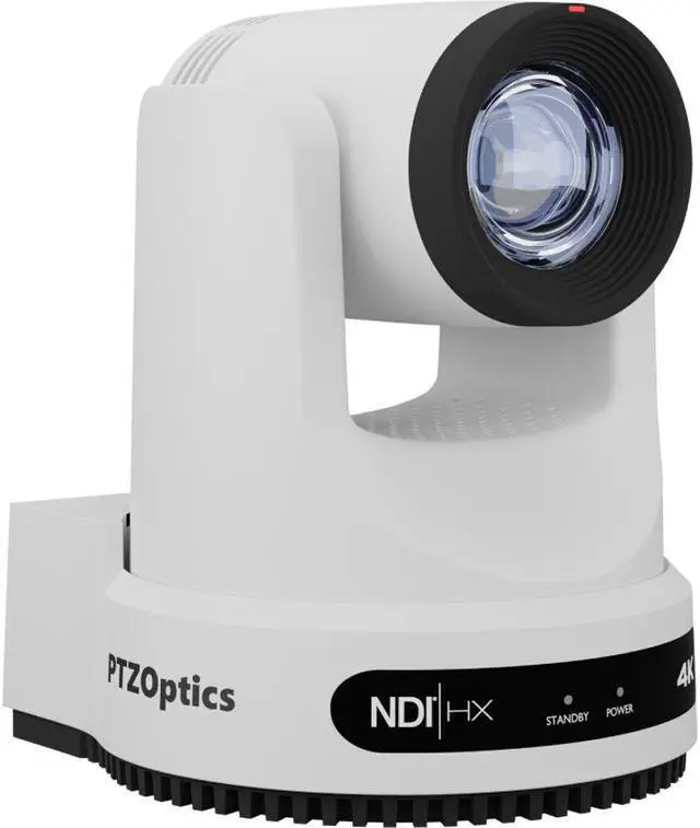 Alt view image 2 of 7 - PTZOptics Move 4K SDI/HDMI/USB/IP PTZ Camera with 20x Optical Zoom (White) (PT20X-4K-WH-G3) + PTZOptics SuperJoy PTZ Camera Joystick Controller