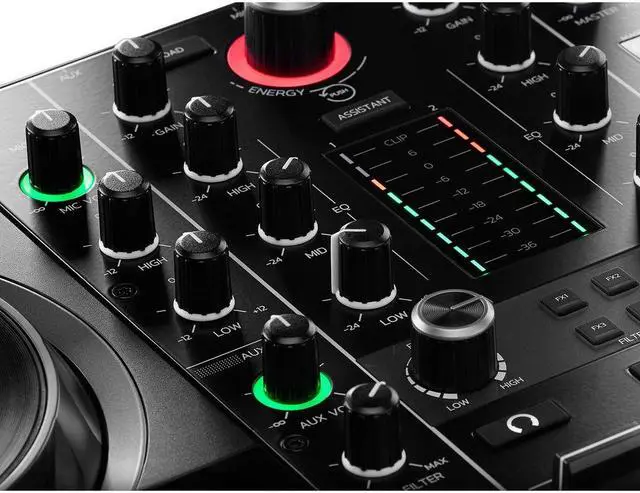 Alt view image 6 of 7 - Hercules DJControl Inpulse 500 DJ Software Controller Bundle with Hercules HDP DJ60 Closed-Back, Over-Ear DJ Headphones