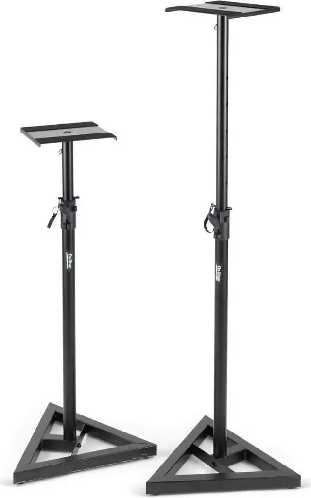 Alt view image 2 of 7 - On-Stage SMS6000-P - Adjustable Studio Monitor Stand - Pair