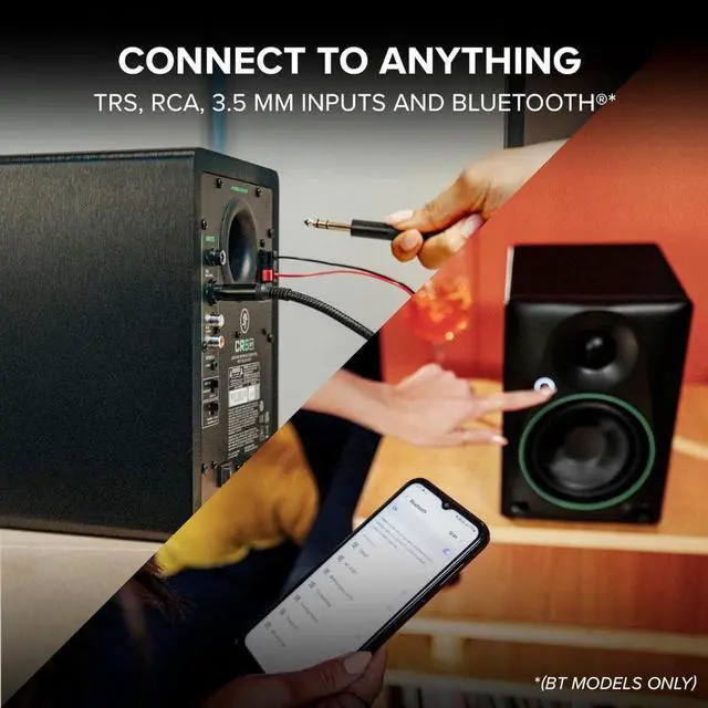 Alt view image 4 of 10 - Mackie CR4.5BT Creative Reference Powered 4.5" Studio Monitors with Bluetooth (Pair, Black)