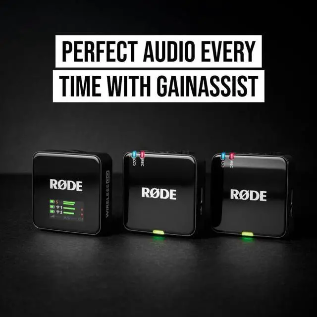 Alt view image 5 of 14 - RODE Microphone Wireless GO (Gen 3) 2-Person Compact Digital Wireless Microphone System/Recorder (2.4 GHz, Black)